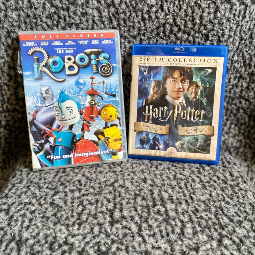Robots and Harry Potter DVD and Blu-ray Set